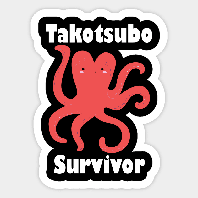 Takotsubo survivor Sticker by kikibul